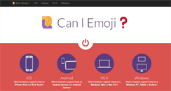 Desktop Screenshot of caniemoji.com