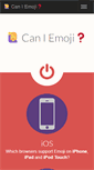 Mobile Screenshot of caniemoji.com